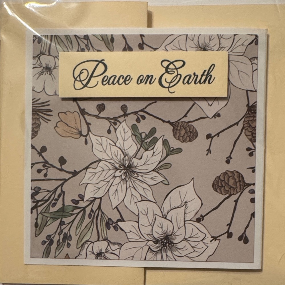 Peace on Earth Floral Cards